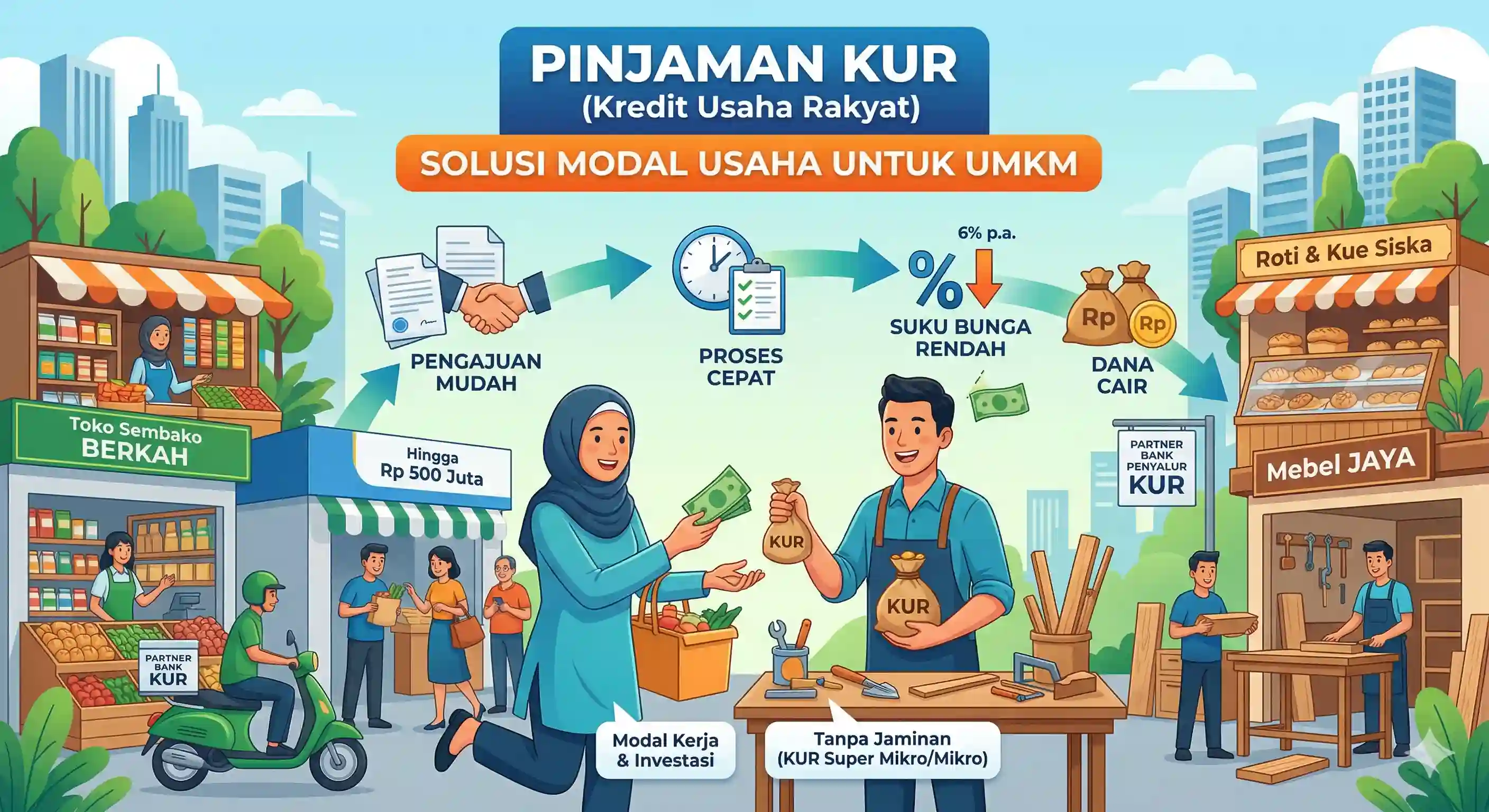 Simulasi KUR — Kredit Usaha Rakyat